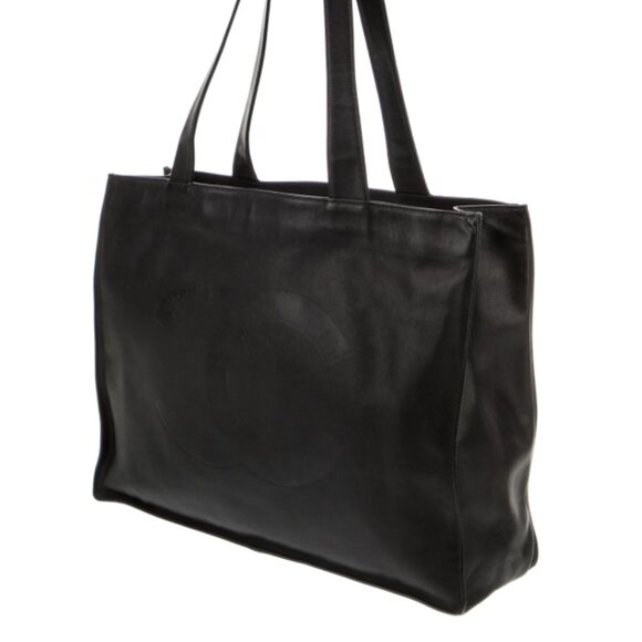 Chanel Timeless CC Black Leather Shopping Tote Excellent Condition - Picture 1 of 16